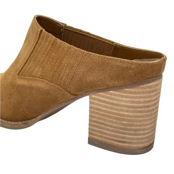 Aqua College Nan Suede Leather Waterproof Womens Mules - Picture 10 of 15